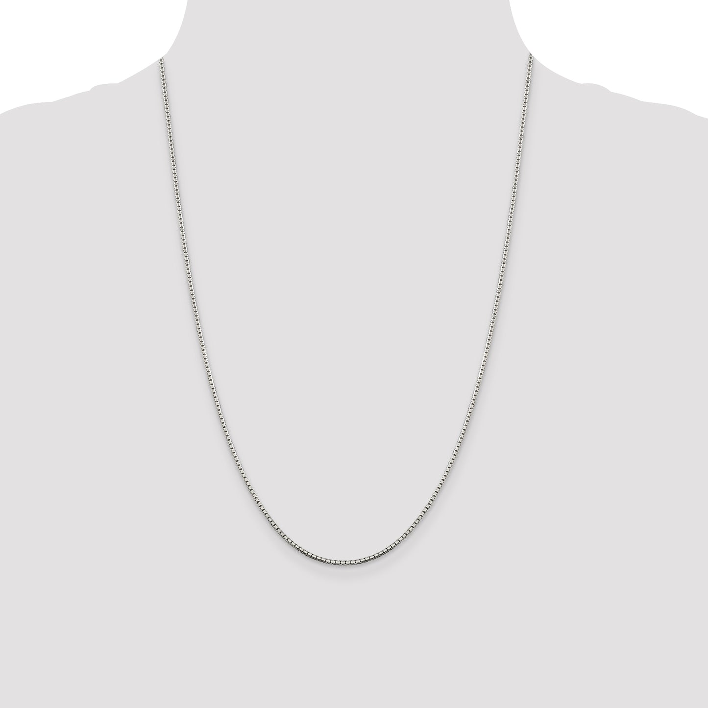 Sterling Silver 1.5mm 8 Sided Box Chain