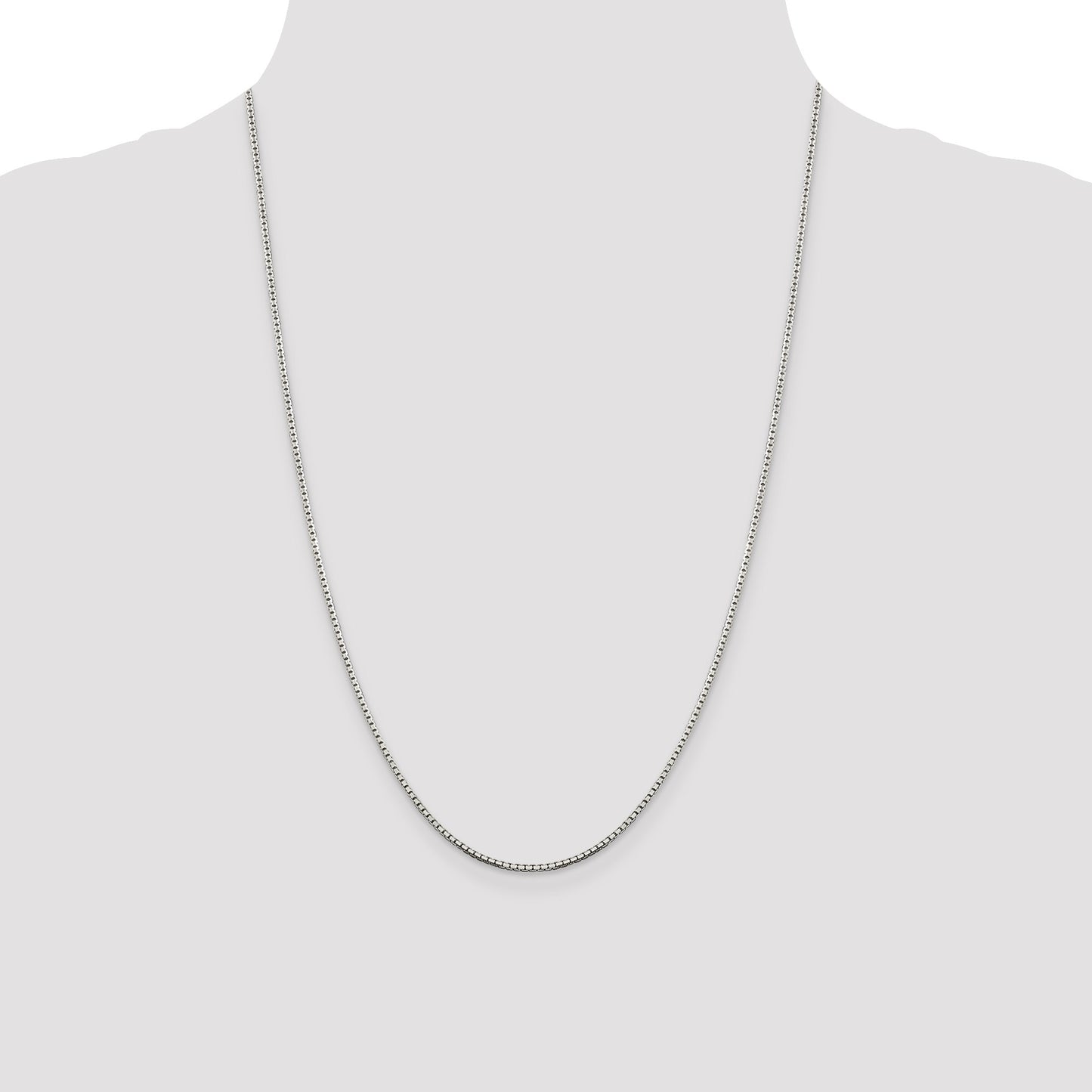 Sterling Silver 1.5mm 8 Sided Box Chain