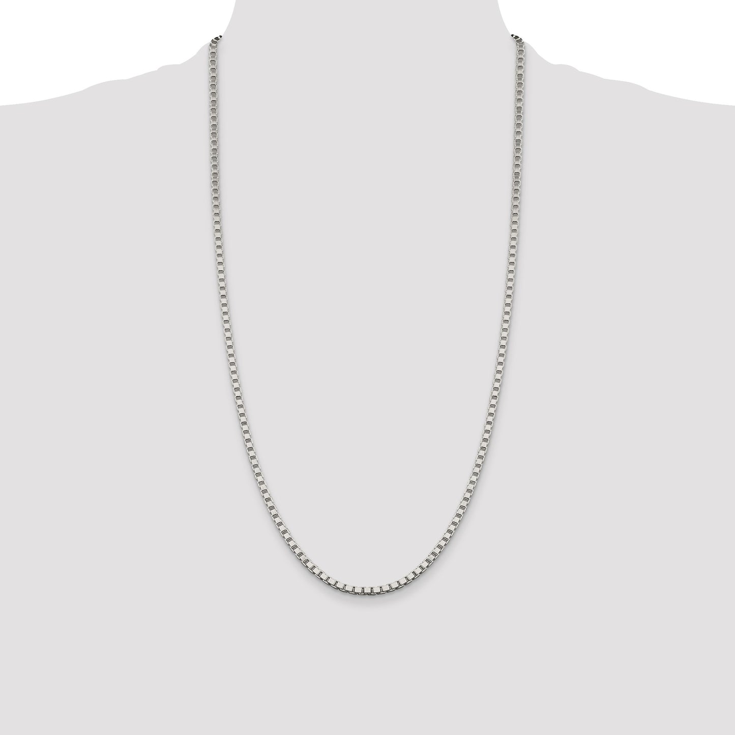 Sterling Silver 3.25mm Box Chain
