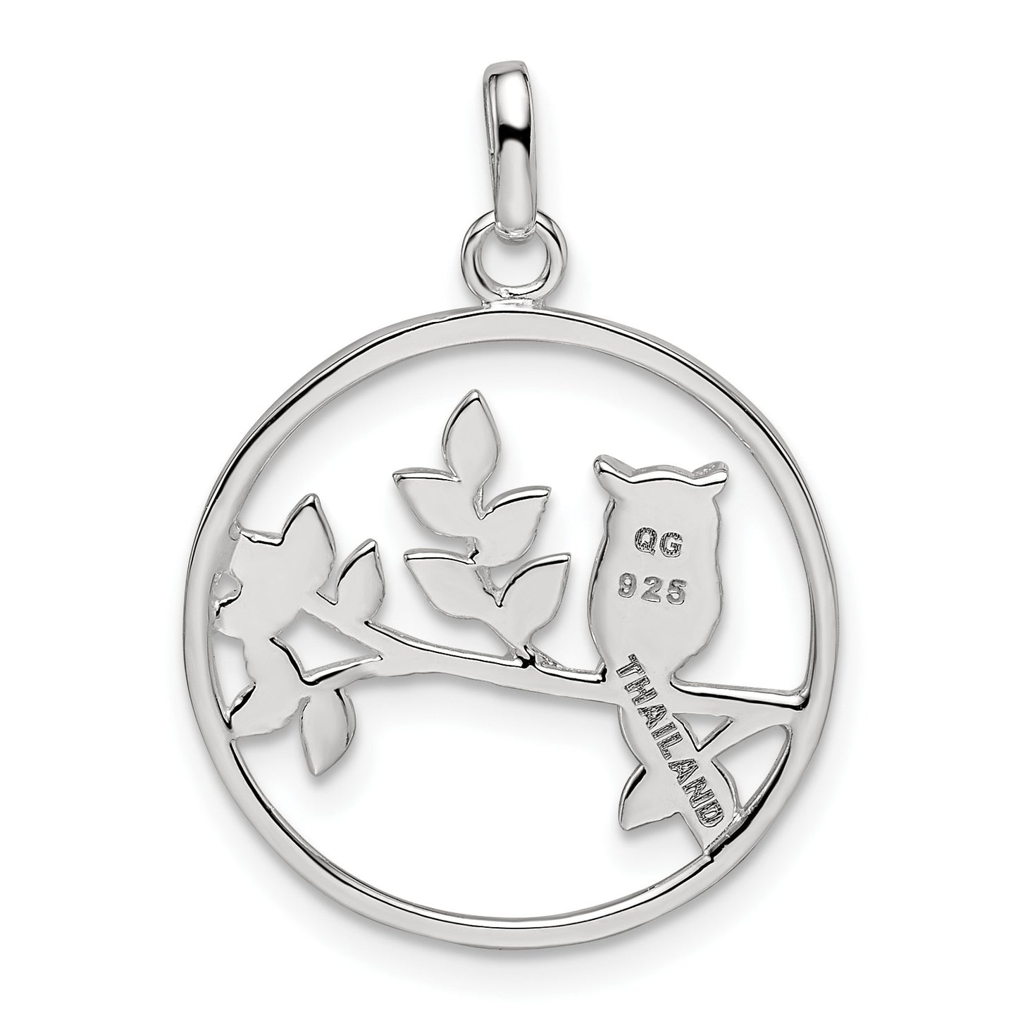 Sterling Silver Owl Pendant