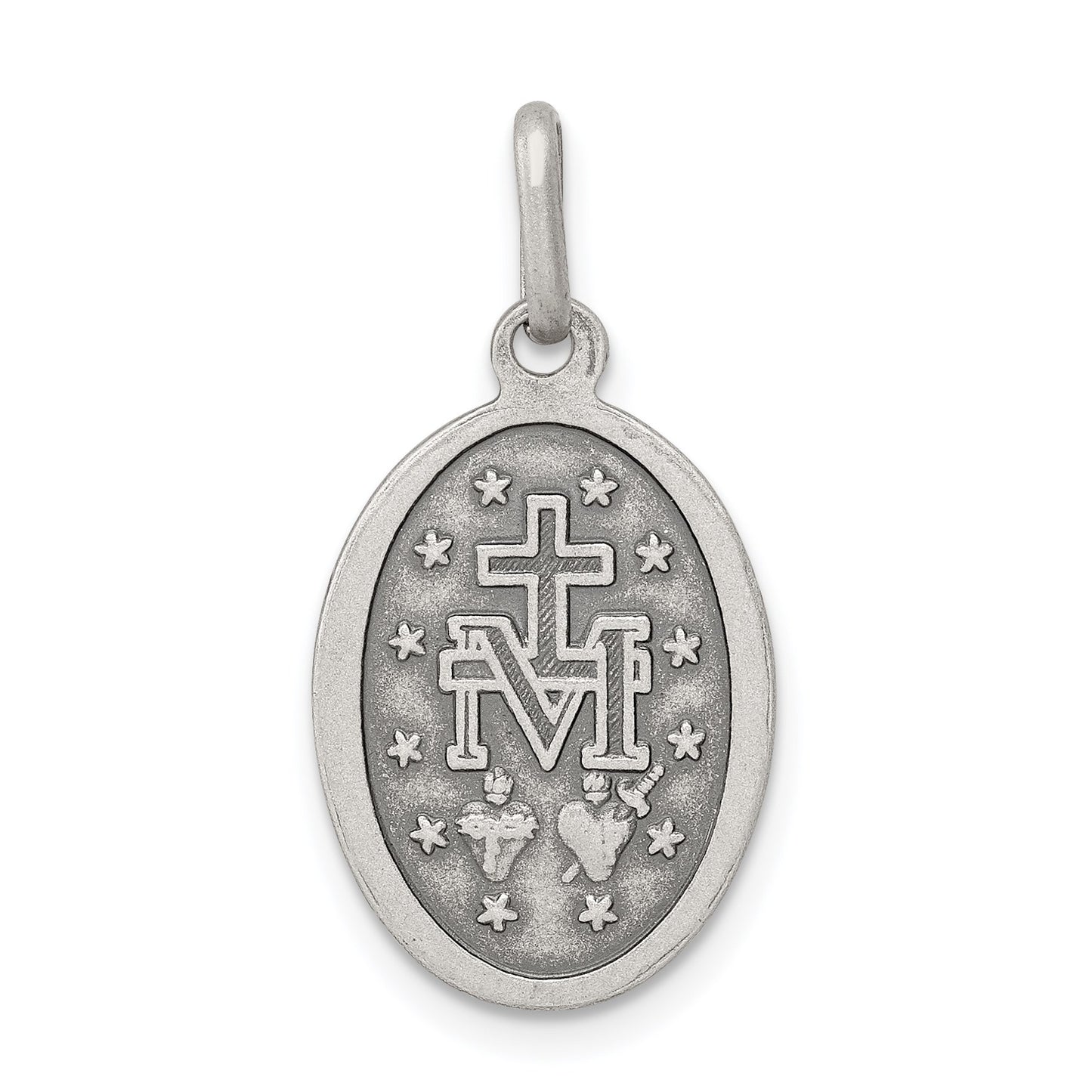 Sterling Silver Antiqued Miraculous Medal
