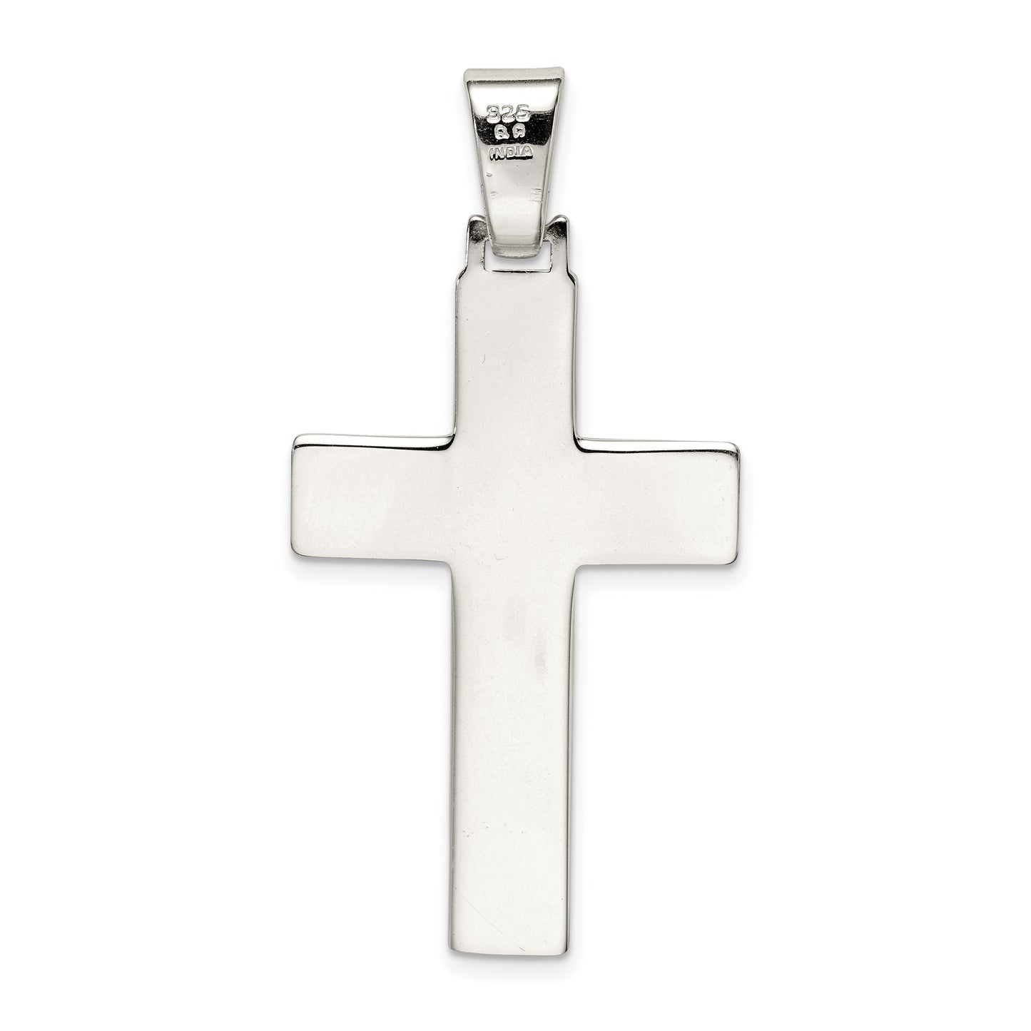 Sterling Silver Polished Cross Pendant