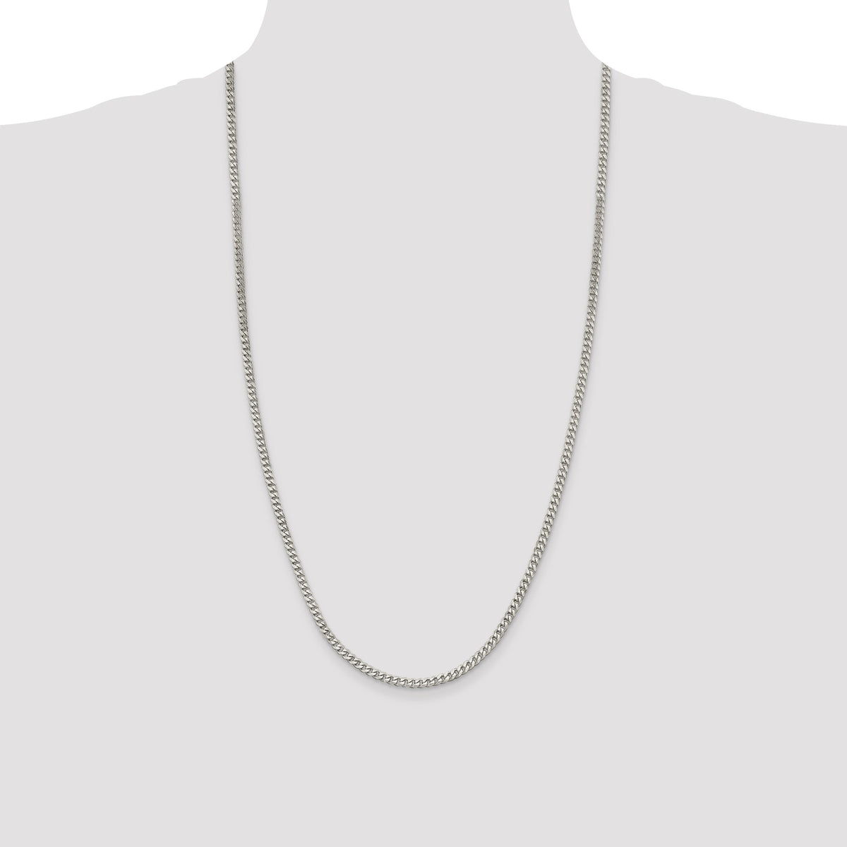Sterling Silver 3.5mm Curb Chain