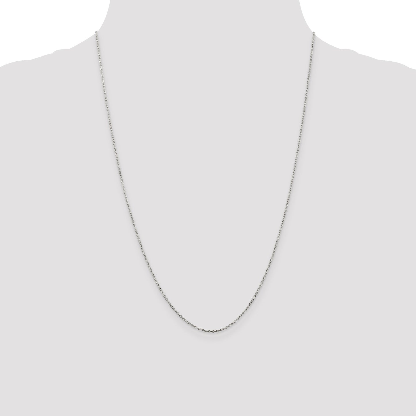 Sterling Silver 1mm Cable Chain