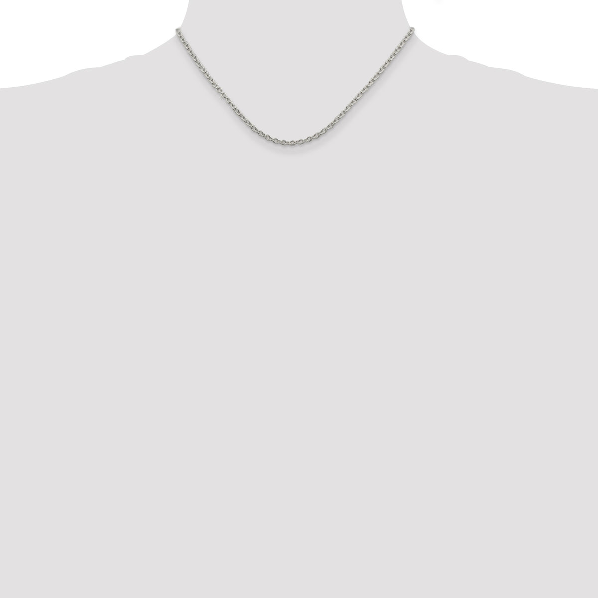 Sterling Silver 2.75mm Cable Chain