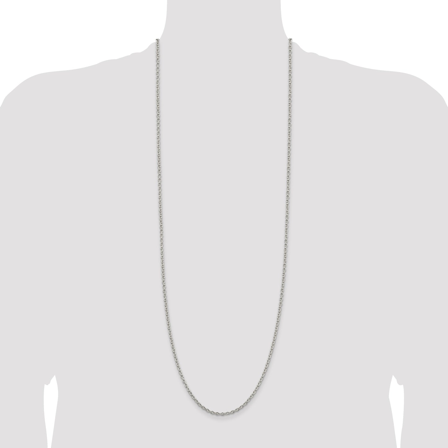 Sterling Silver 2.75mm Cable Chain