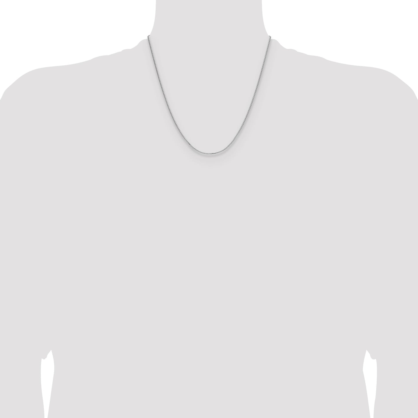 Sterling Silver 1.3mm 8 Sided D/C Double Spiga Chain