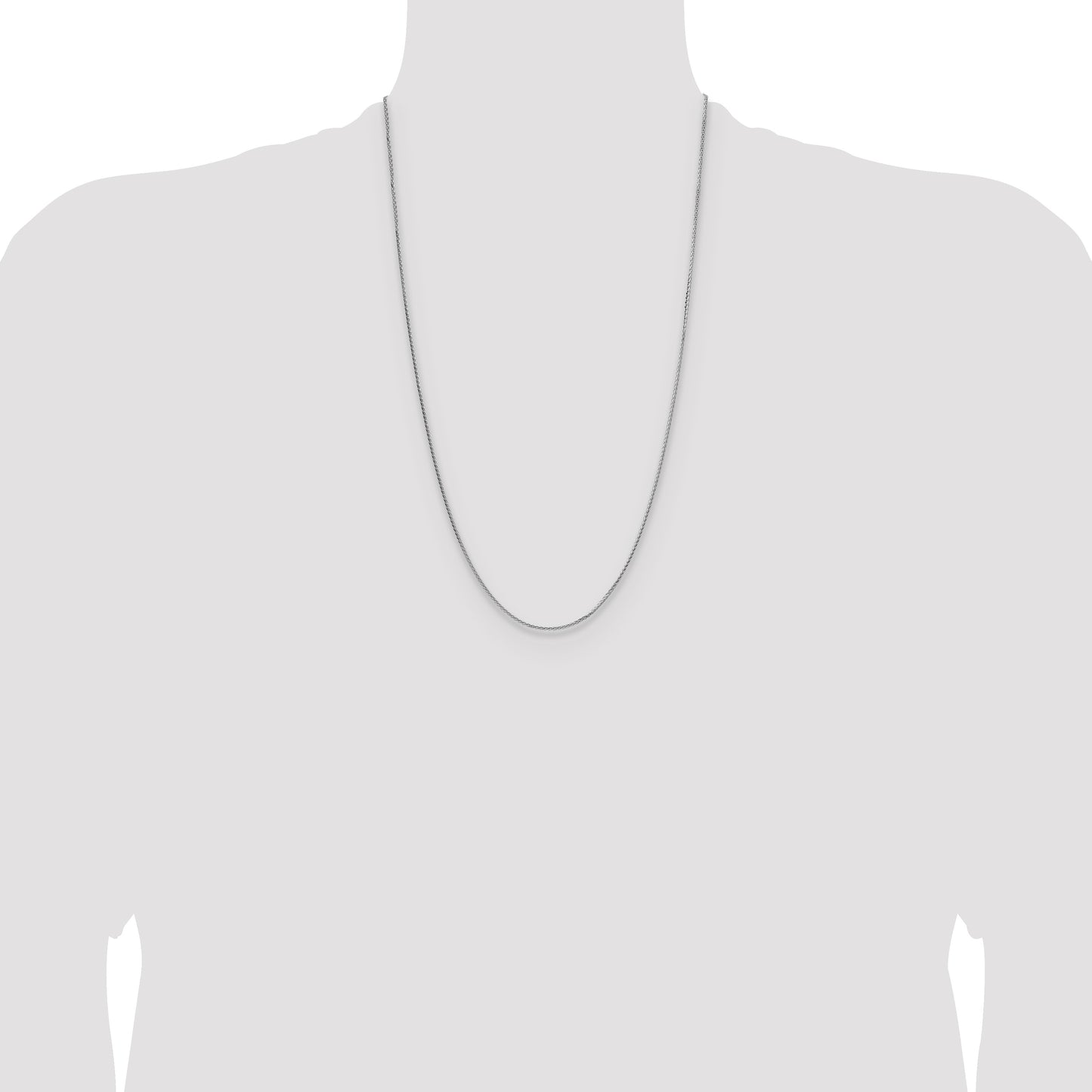 Sterling Silver 1.45mm 8 Sided D/C Double Spiga Chain