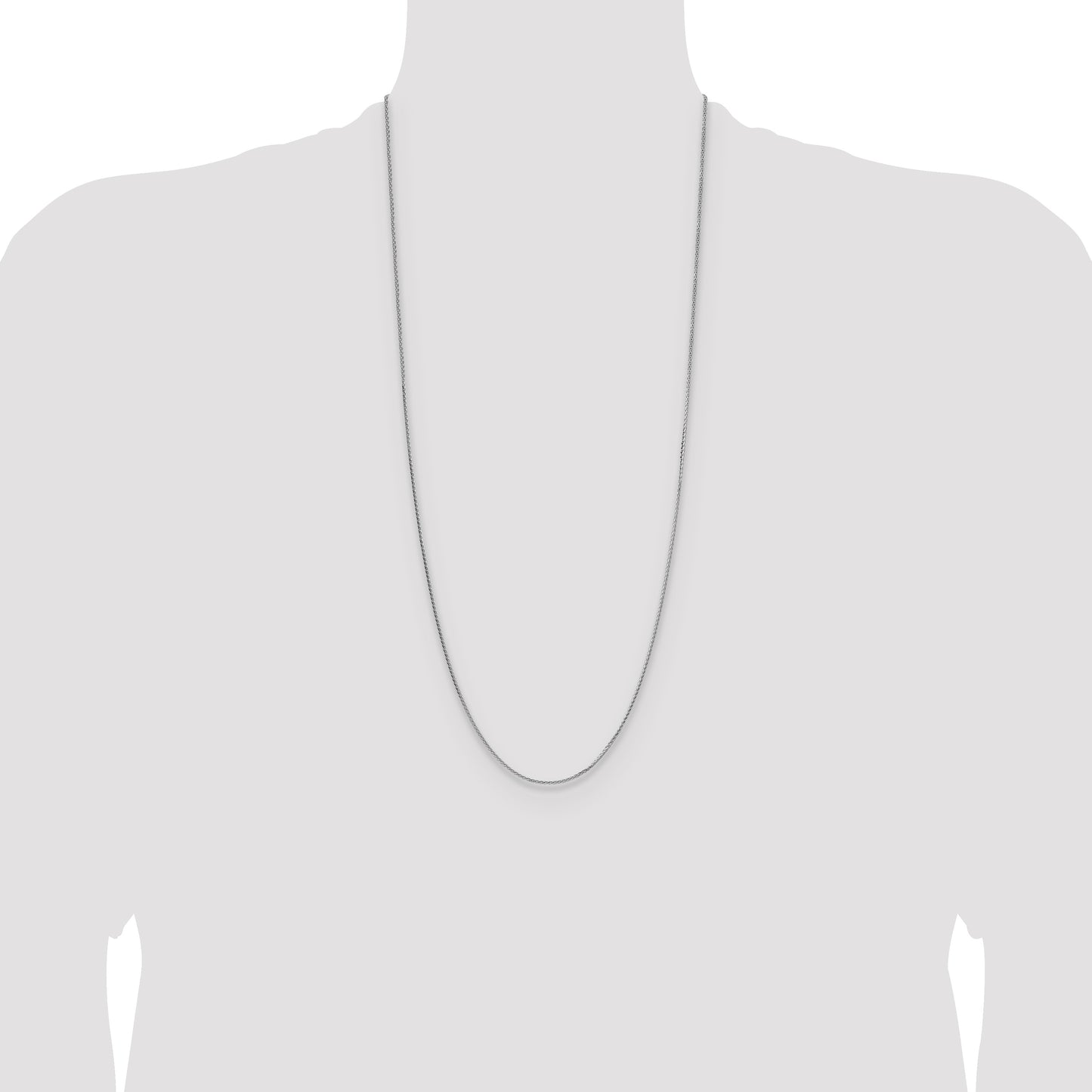 Sterling Silver 1.45mm 8 Sided D/C Double Spiga Chain