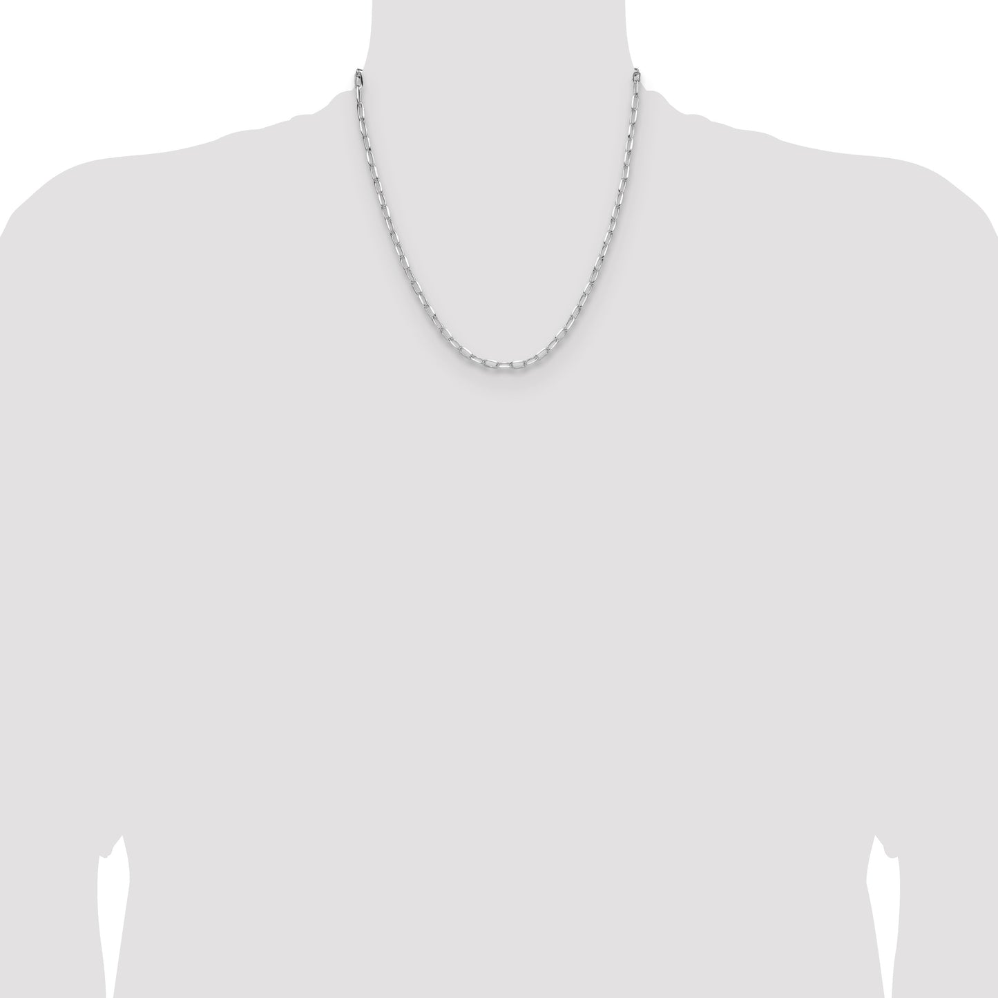 Sterling Silver Rhodium-plated 3.85mm D/C Forzantine Chain