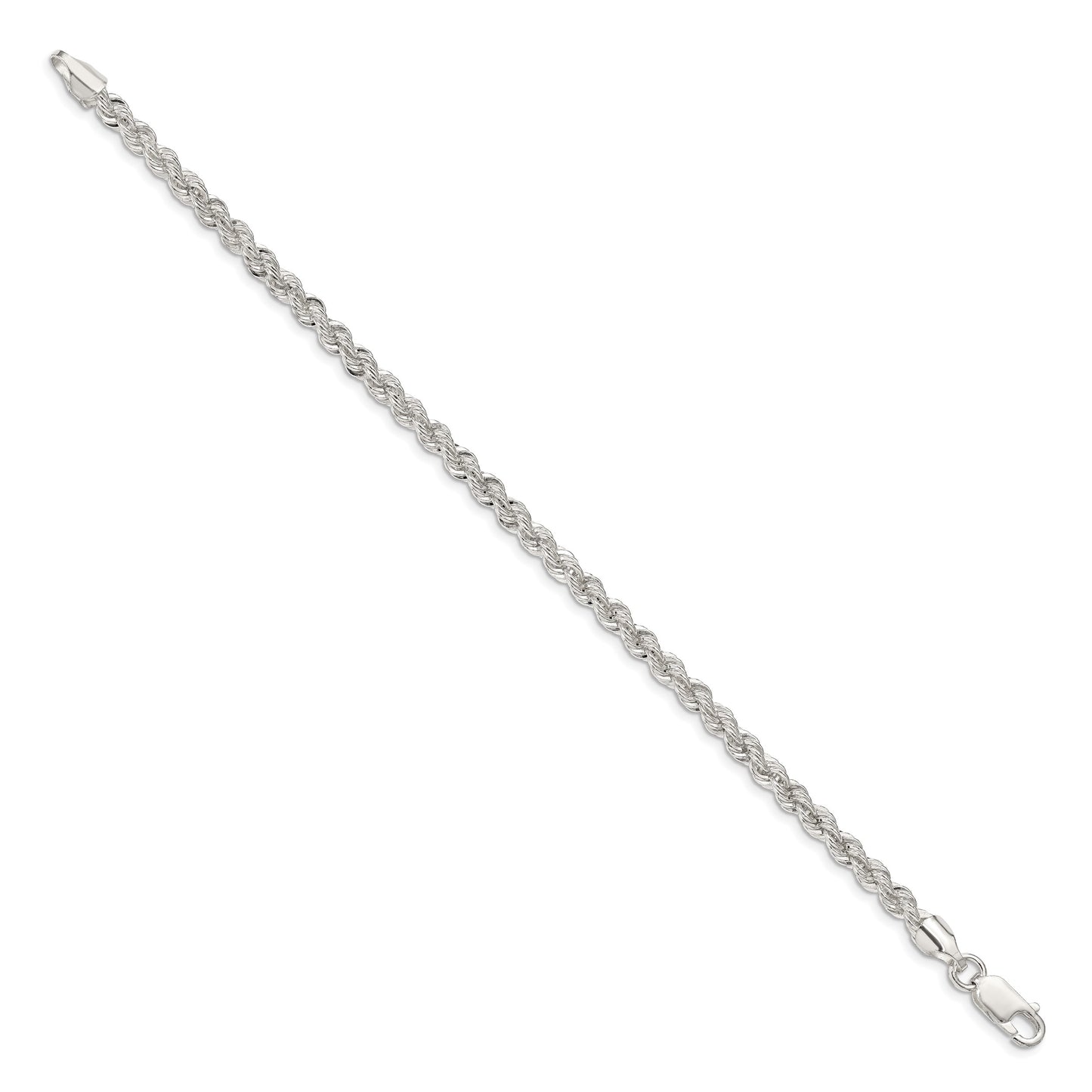 Sterling Silver 4.3mm Solid Rope Chain