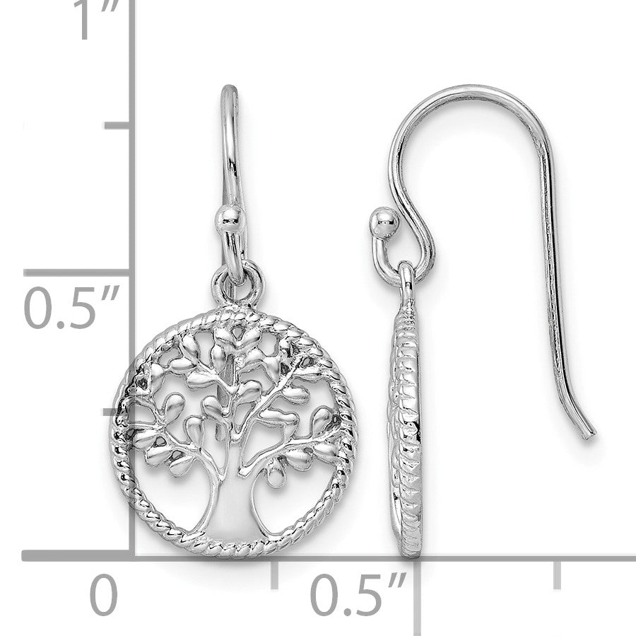 Sterling Silver RH Tree Dangle Earrings