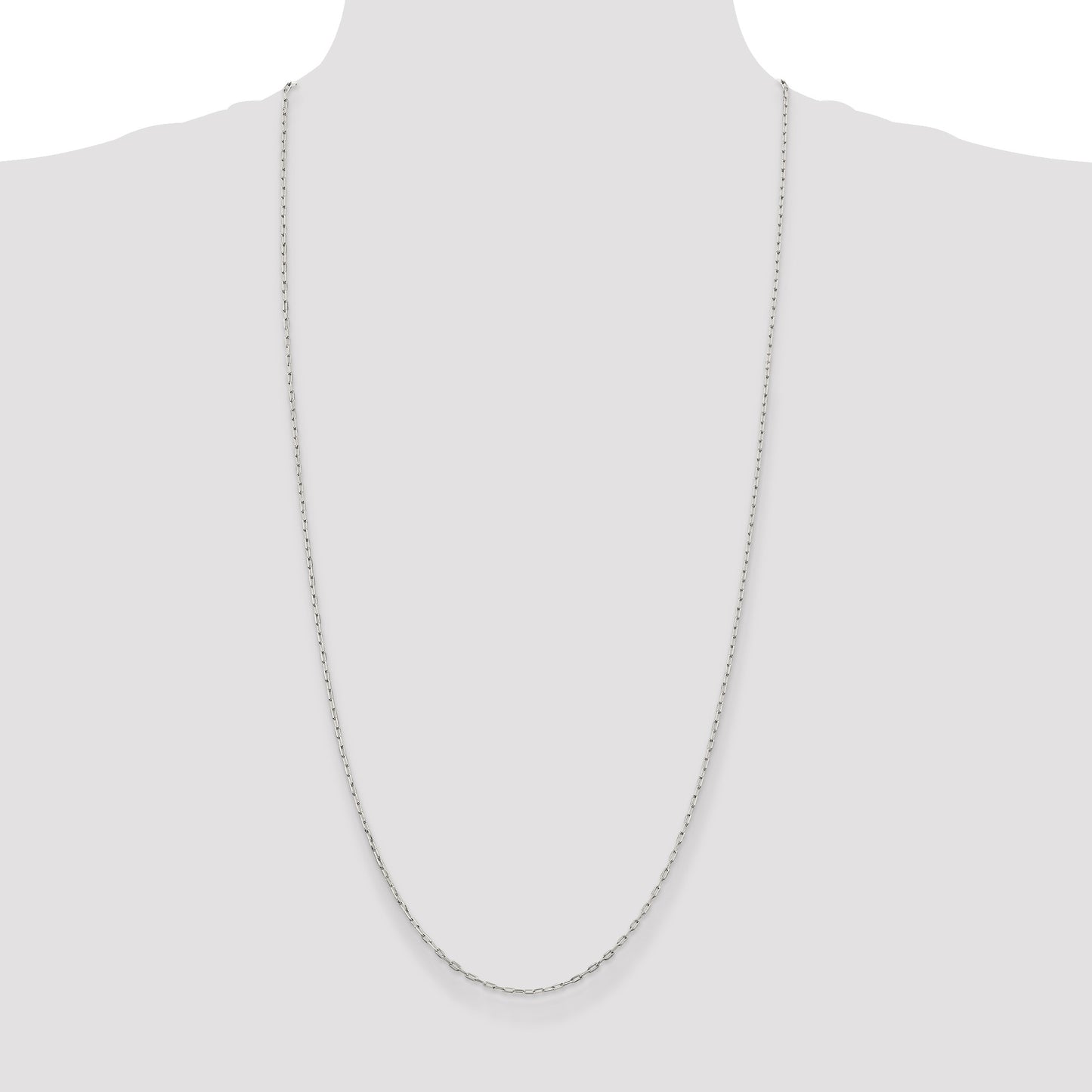 Sterling Silver 1.75mm Elongated Open Link Chain