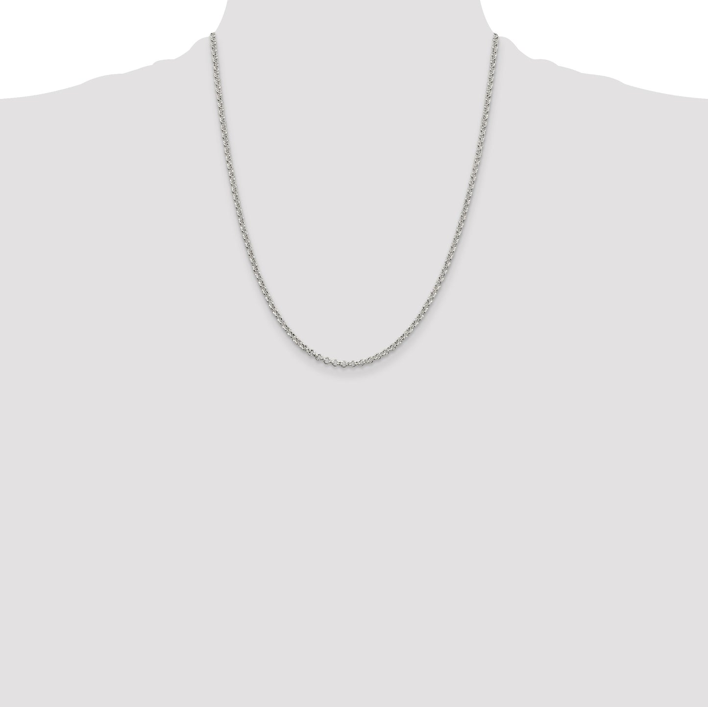 Sterling Silver 2.8mm Rolo Chain