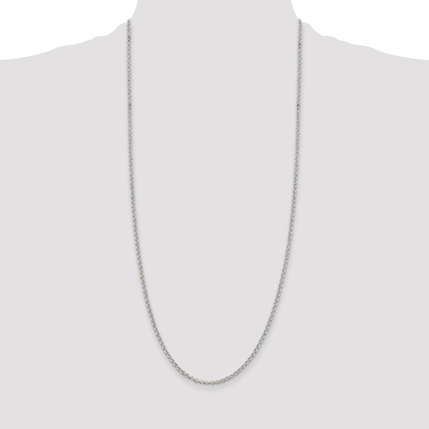 Sterling Silver 2.8mm Rolo Chain