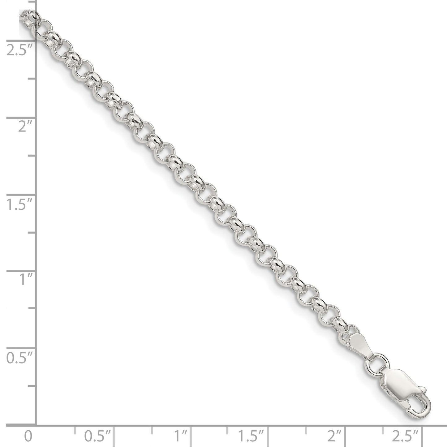 Sterling Silver 4mm Rolo Chain