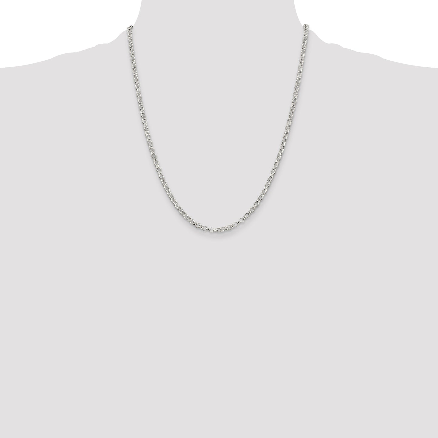 Sterling Silver 3.5mm Rolo Chain