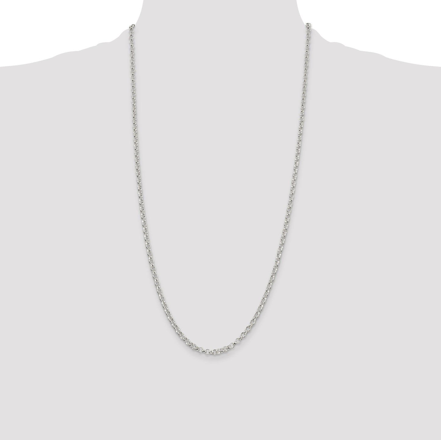 Sterling Silver 3.5mm Rolo Chain