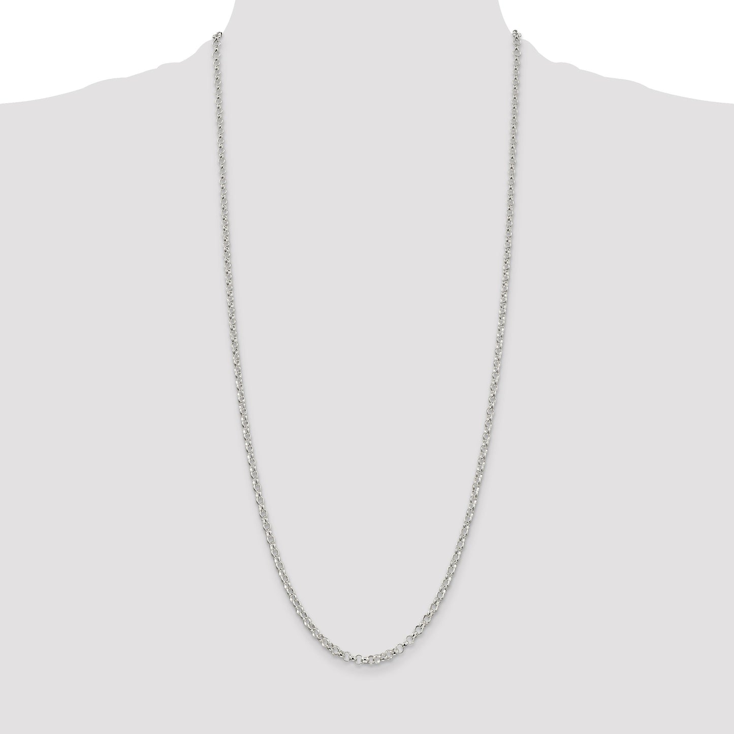Sterling Silver 3.5mm Rolo Chain