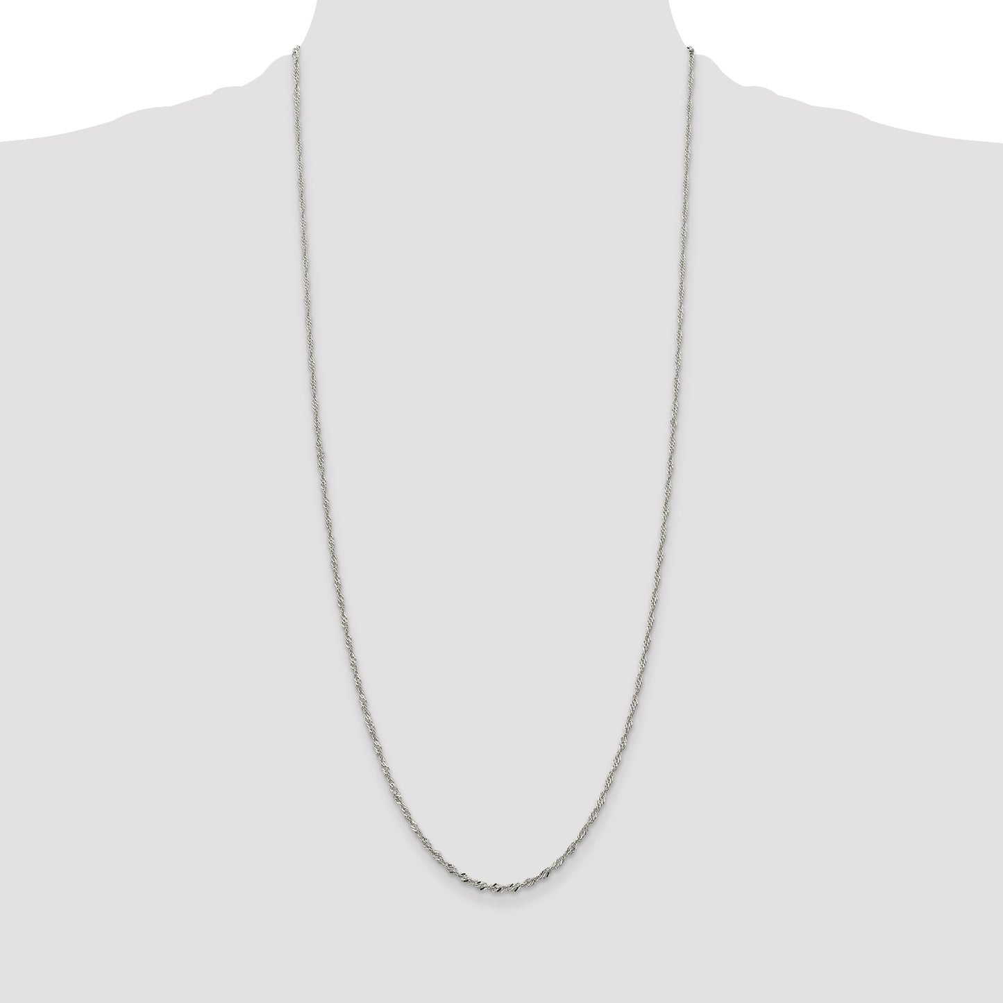Sterling Silver 2mm Singapore Chain