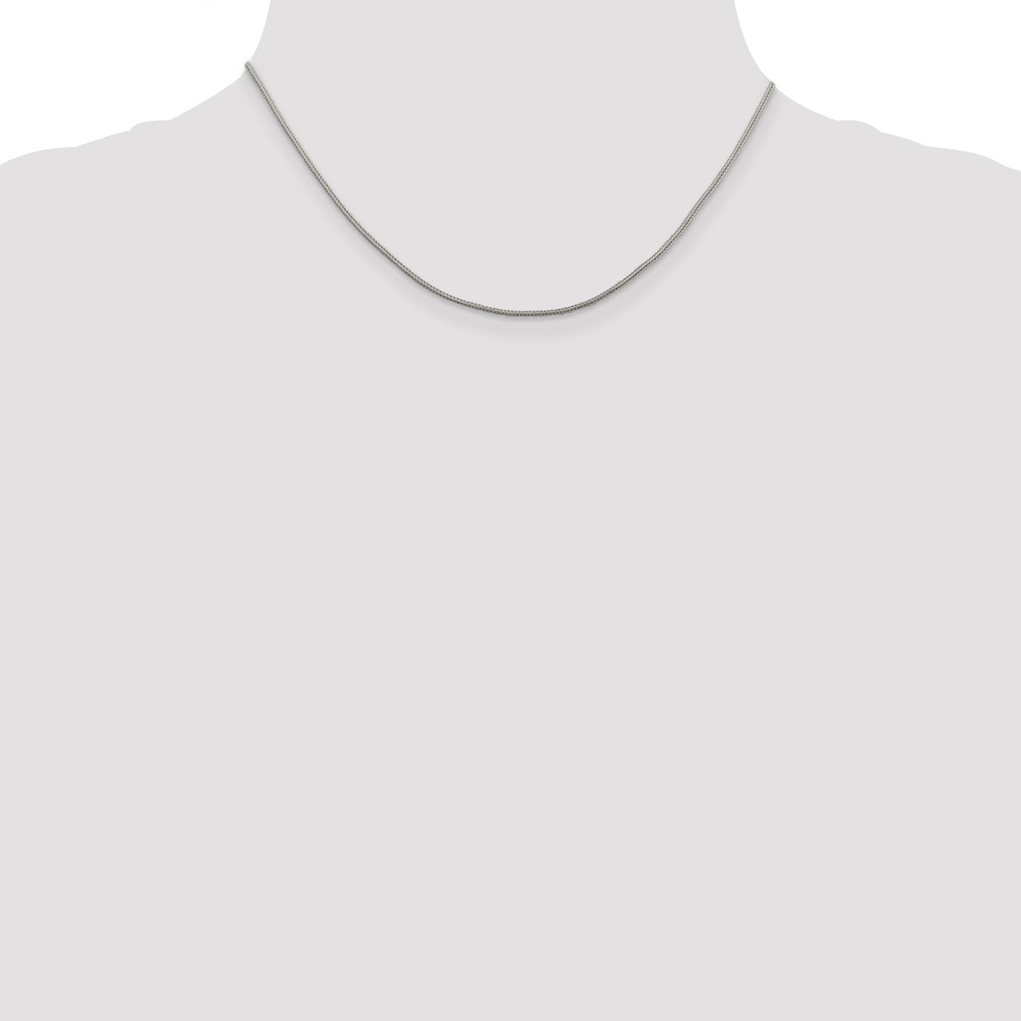 Sterling Silver 1.25mm Diamond-cut Round Franco Chain