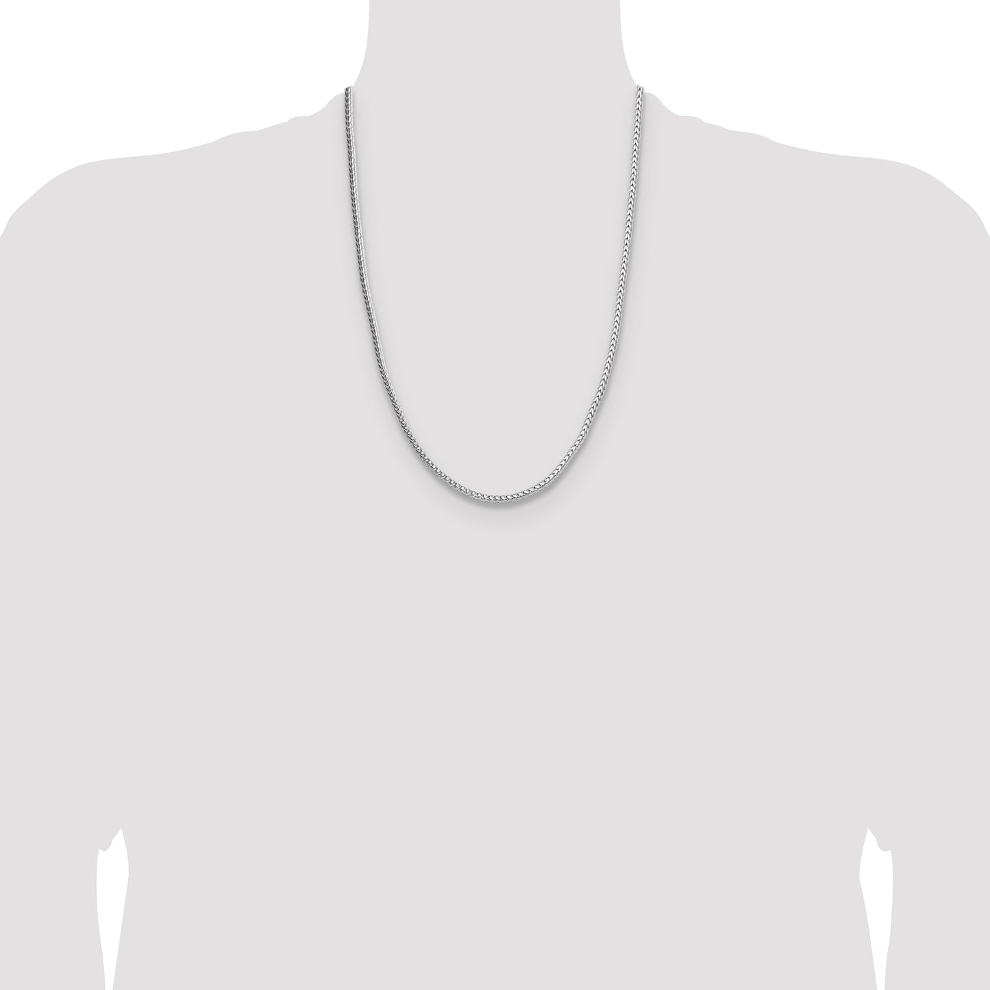 Sterling Silver 3.4mm Diamond-cut Round Franco Chain