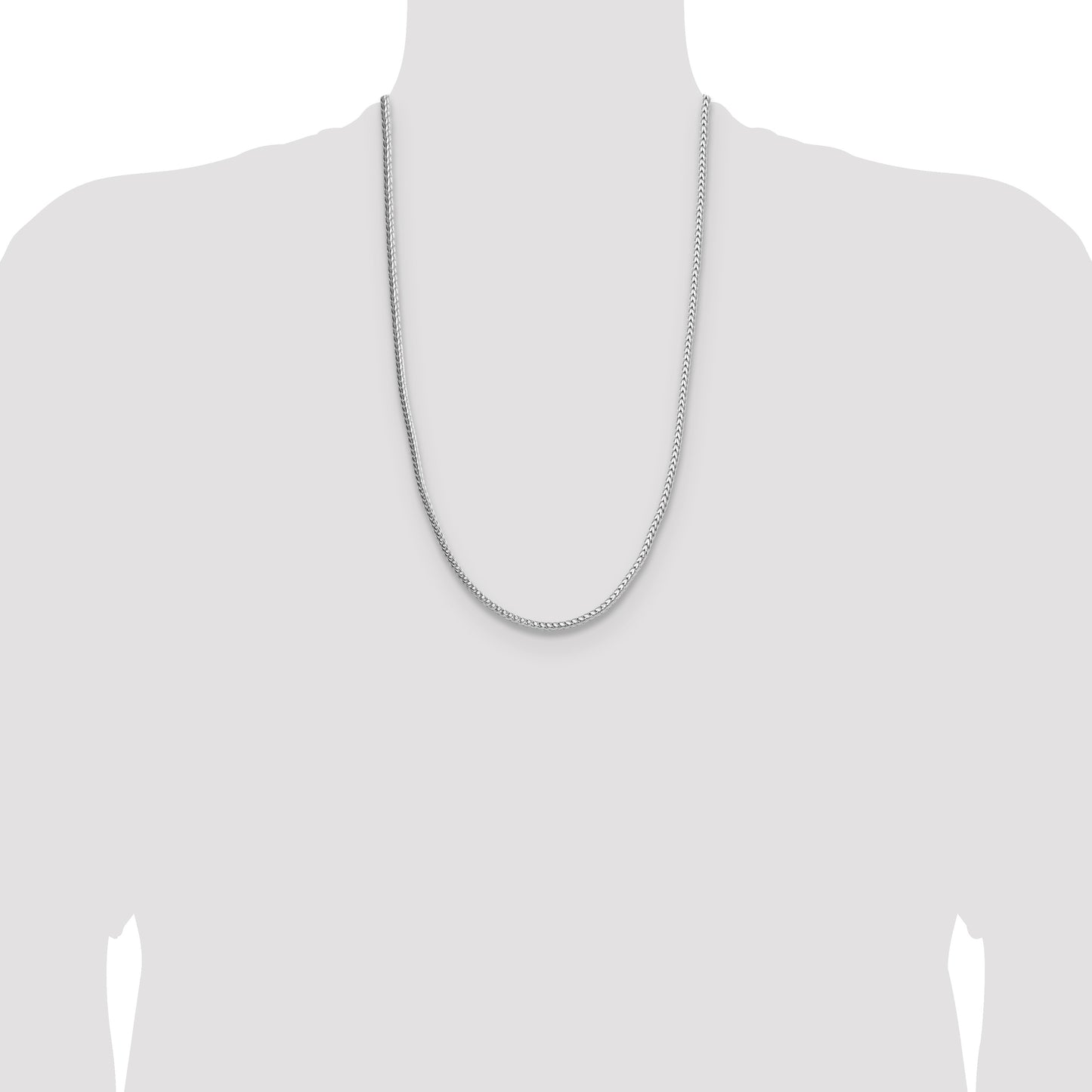 Sterling Silver 3.4mm Diamond-cut Round Franco Chain