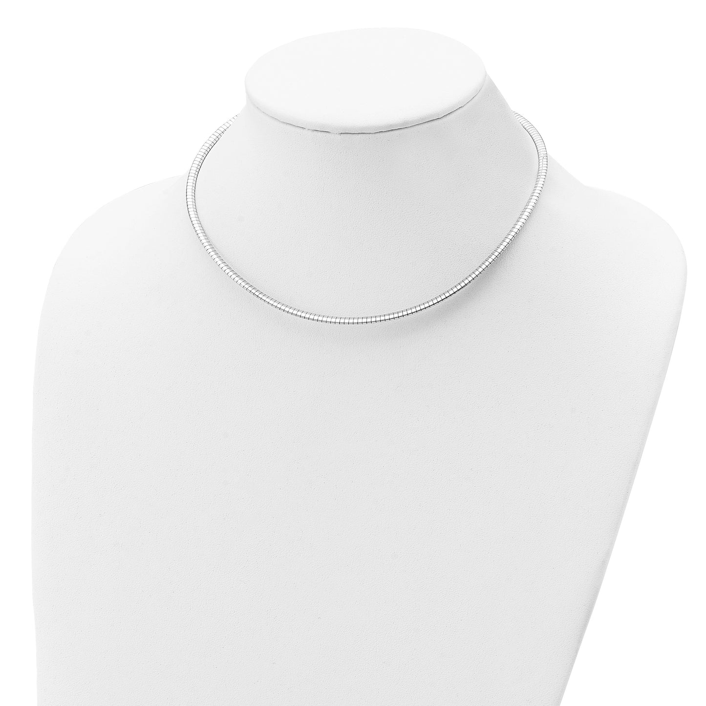 Sterling Silver Rhodium-plated 3.25mm w/2in. Ext Cubetto Chain