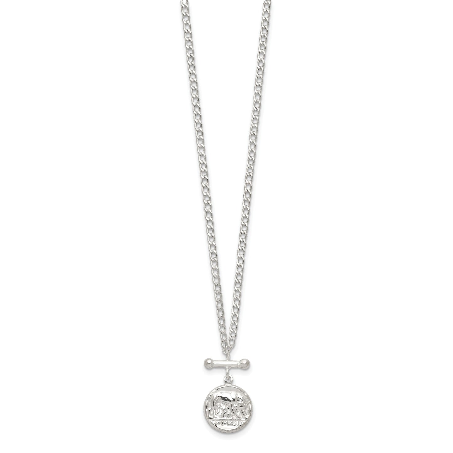Sterling Silver Replica Roman Coin Necklace