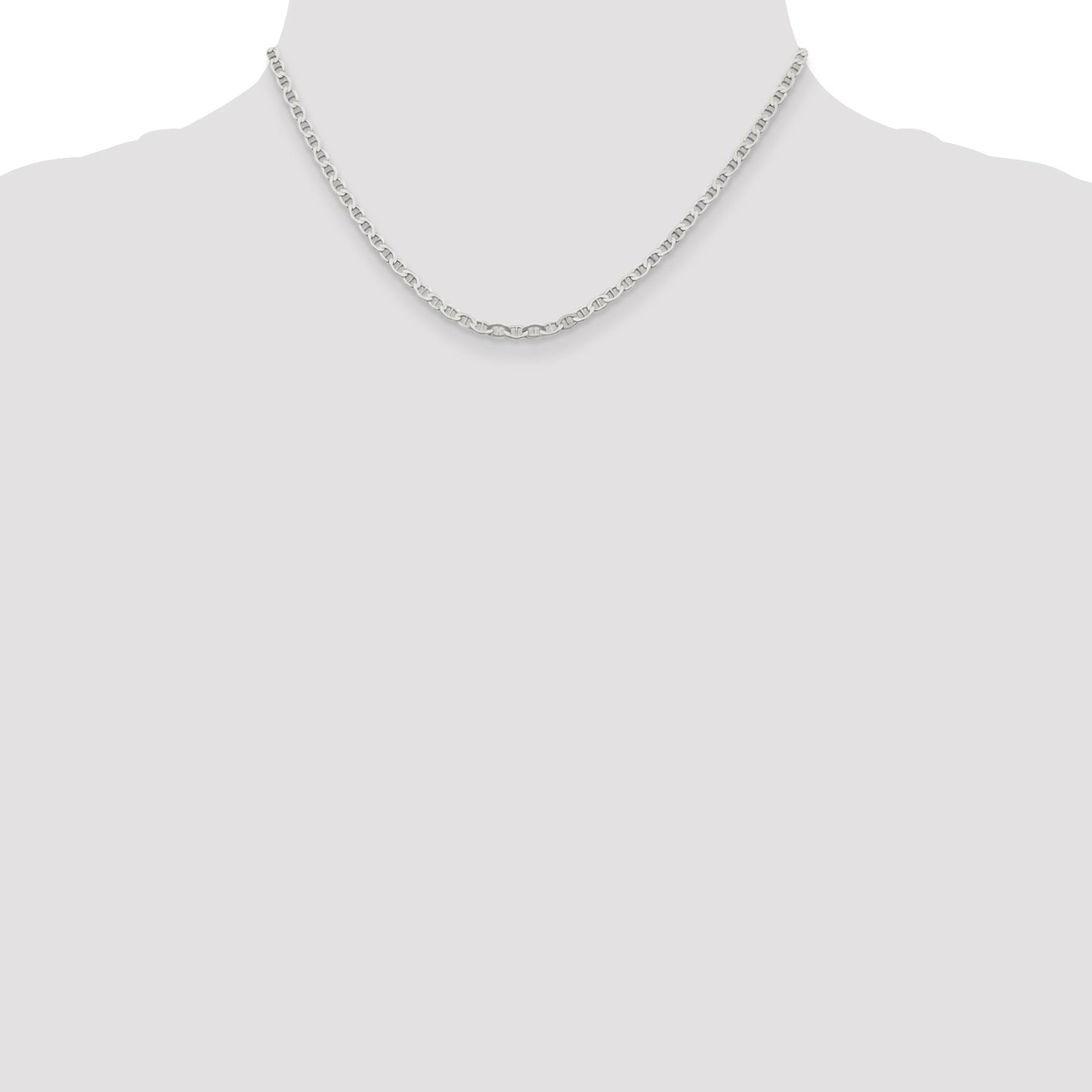 Sterling Silver 3.1mm Flat Anchor Chain