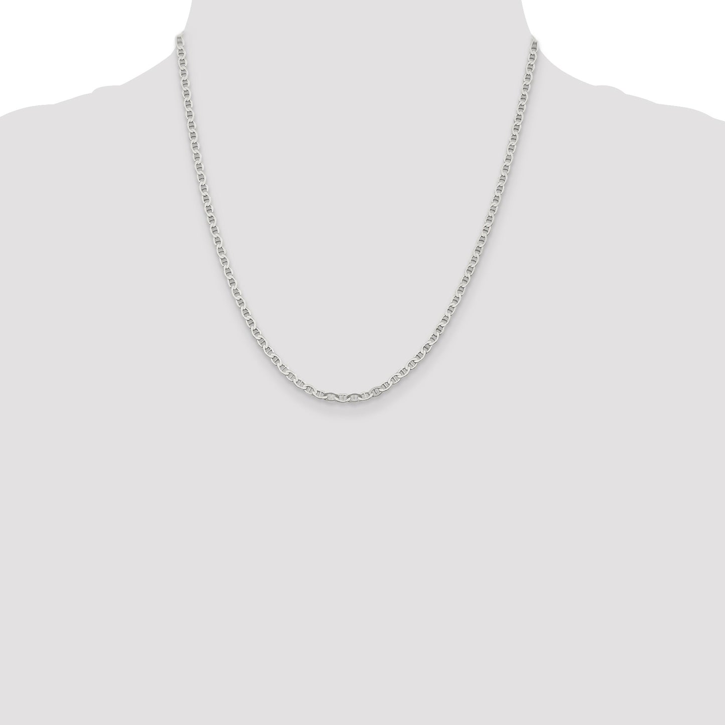 Sterling Silver 3.1mm Flat Anchor Chain