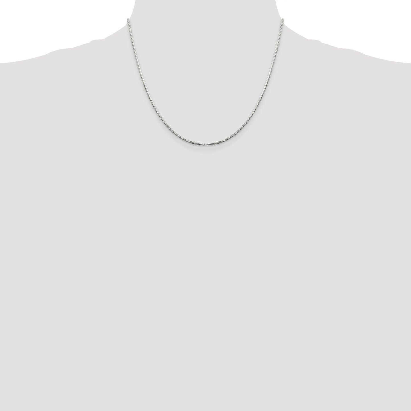 Sterling Silver 1.25mm Octagonal Snake Chain