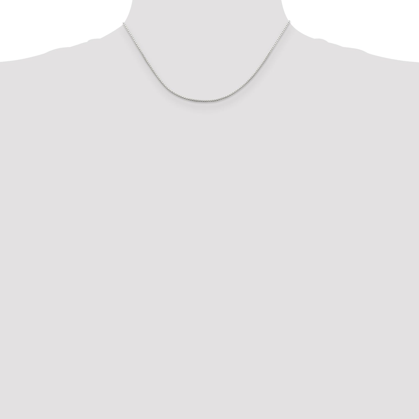 Sterling Silver 1mm Mirror Box Chain