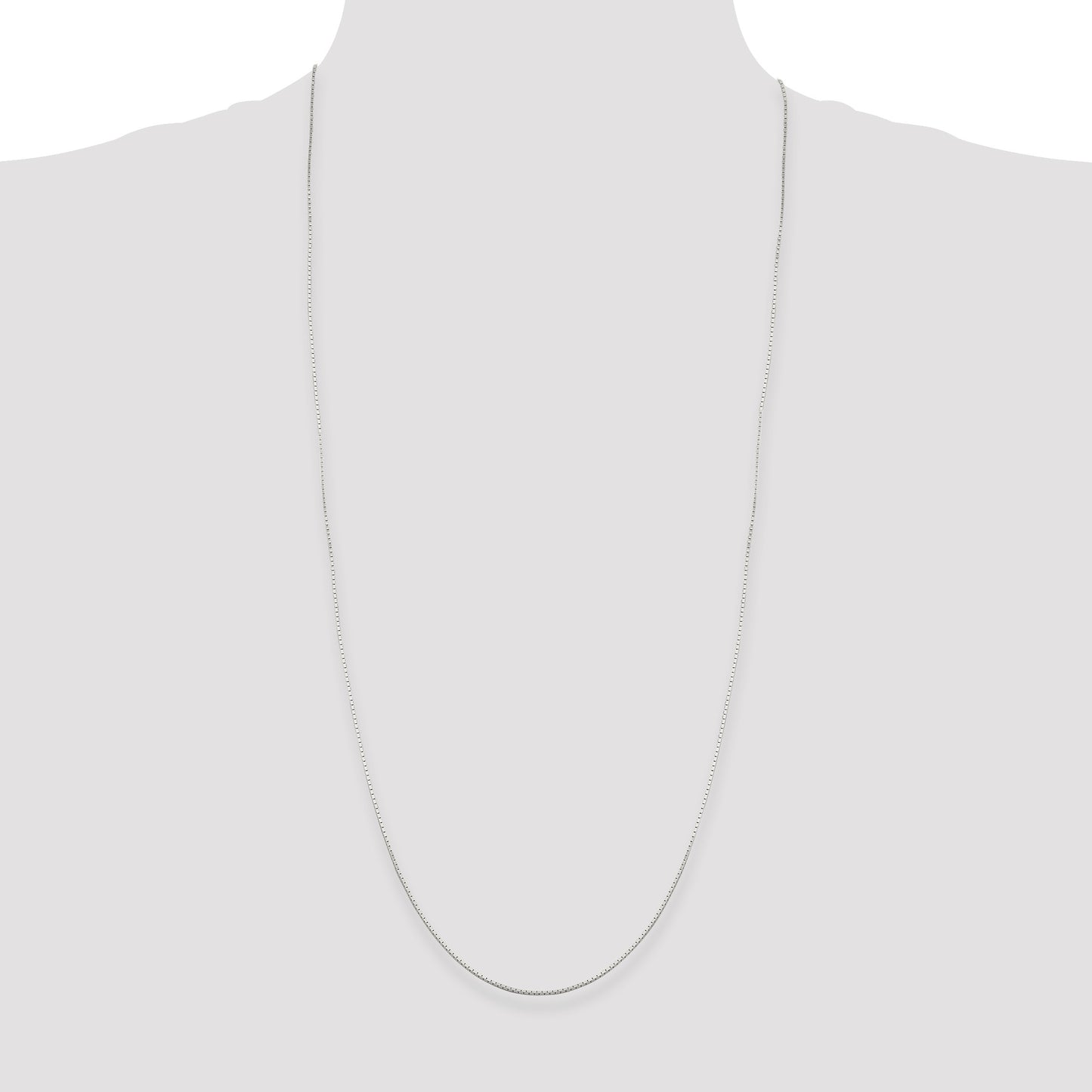 Sterling Silver 1mm Mirror Box Chain