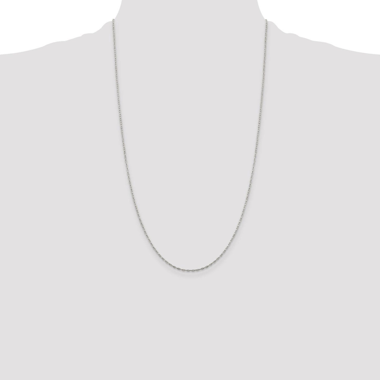 Sterling Silver 1.4mm Flat Oval Cable Chain