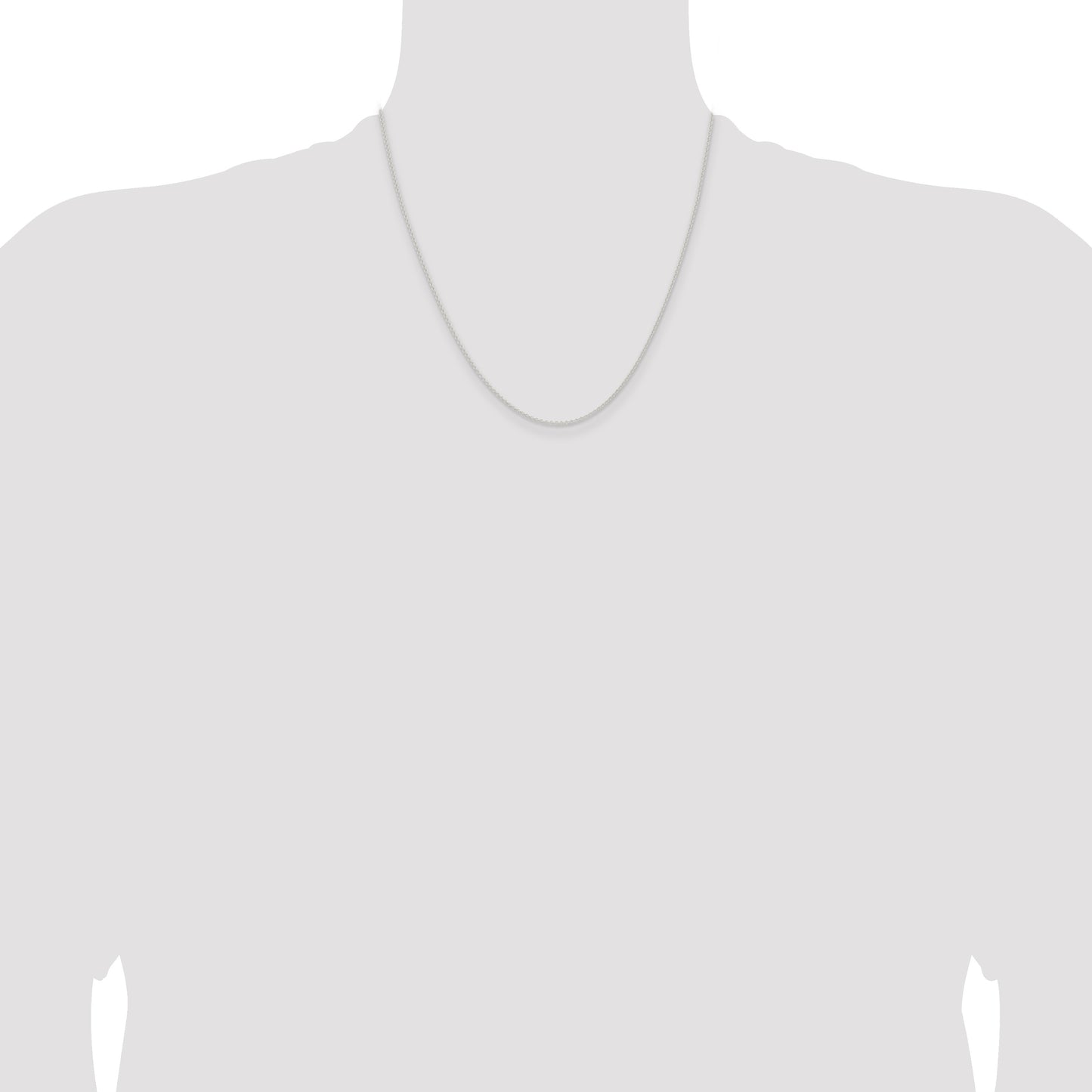 Sterling Silver 1.6mm Forzantine Cable Chain