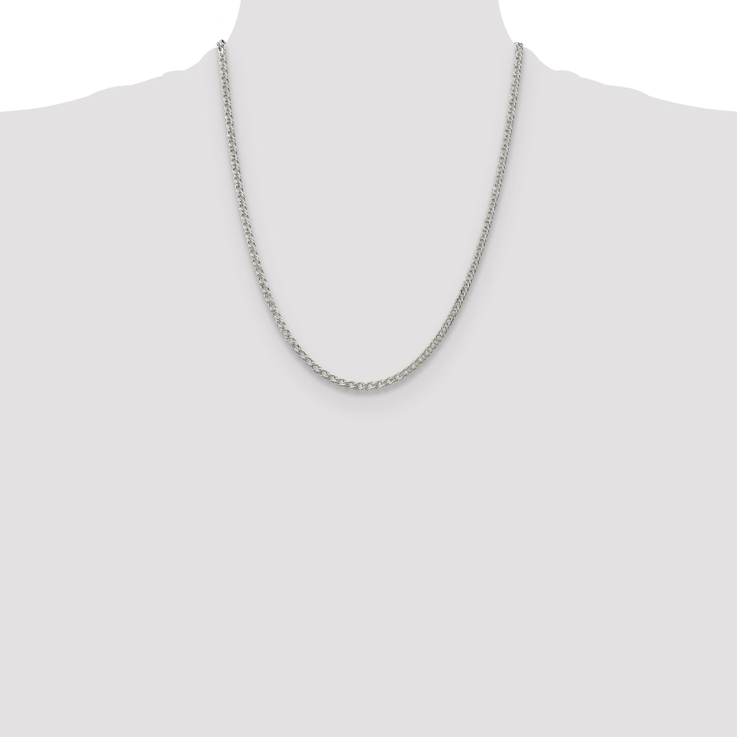 Sterling Silver 3.3mm Rambo Chain