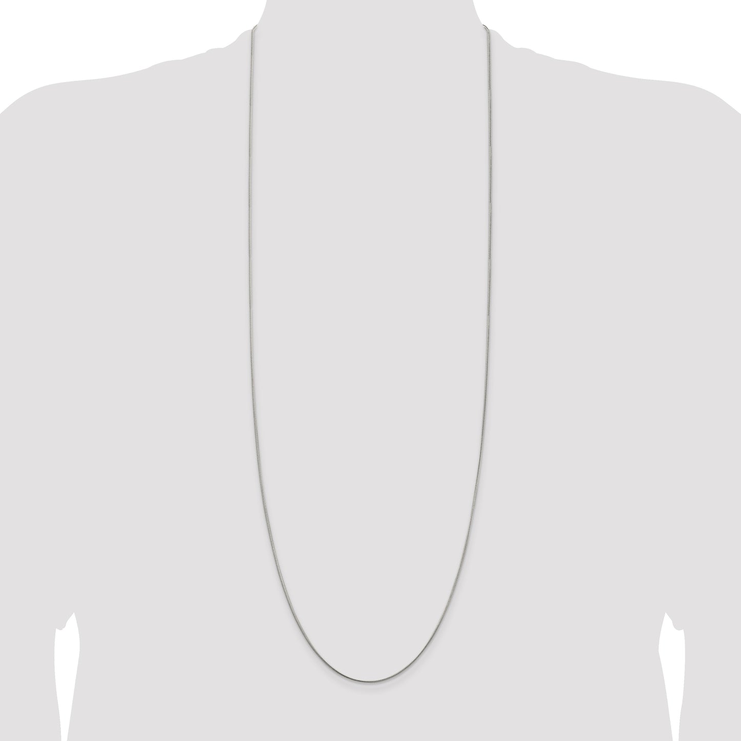 Sterling Silver 1mm Snake Chain