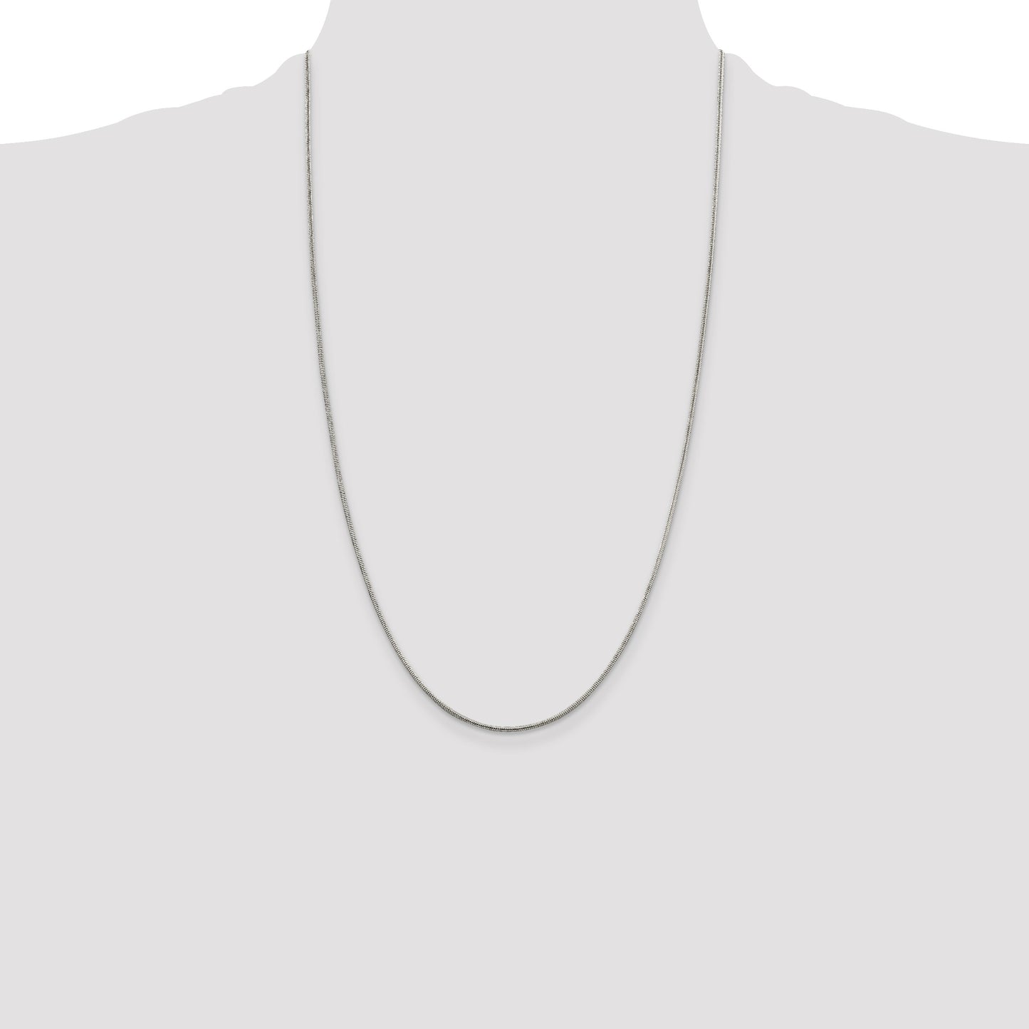 Sterling Silver 1.5mm Round Snake Chain