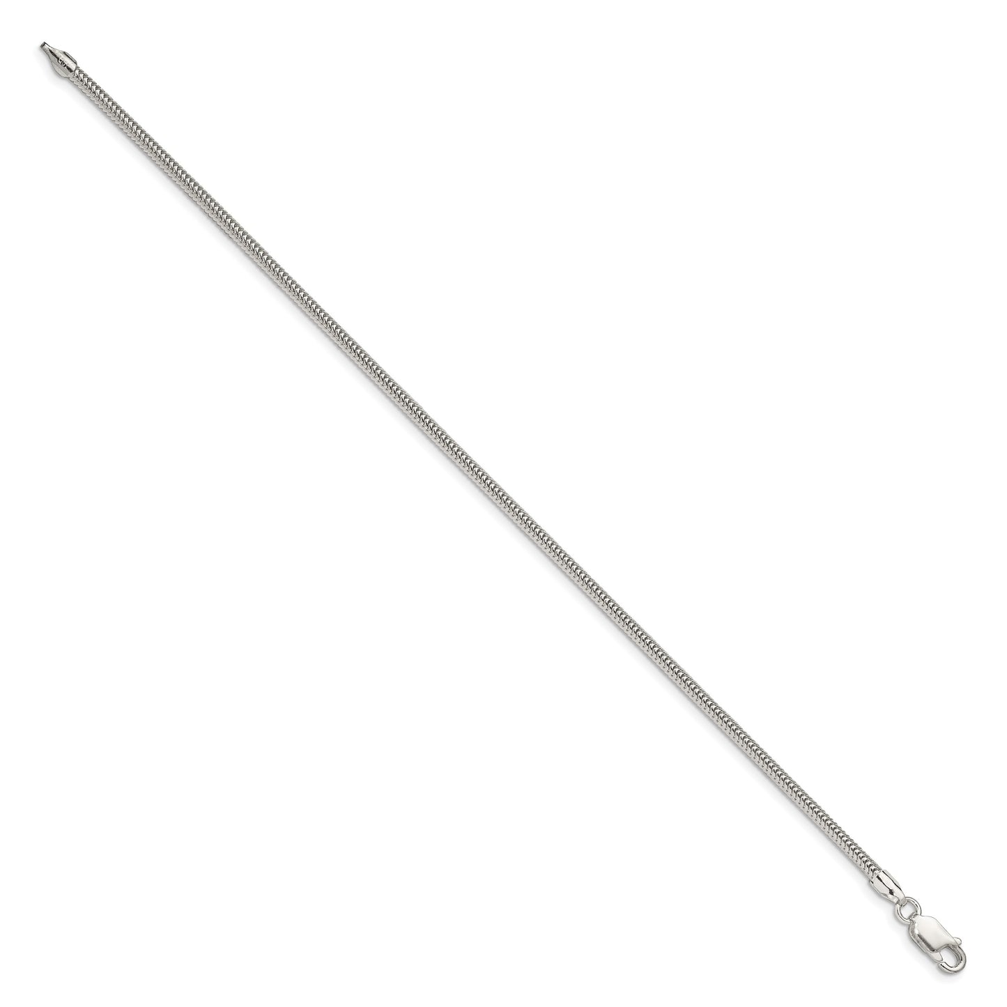 Sterling Silver 2.5mm Round Snake Chain
