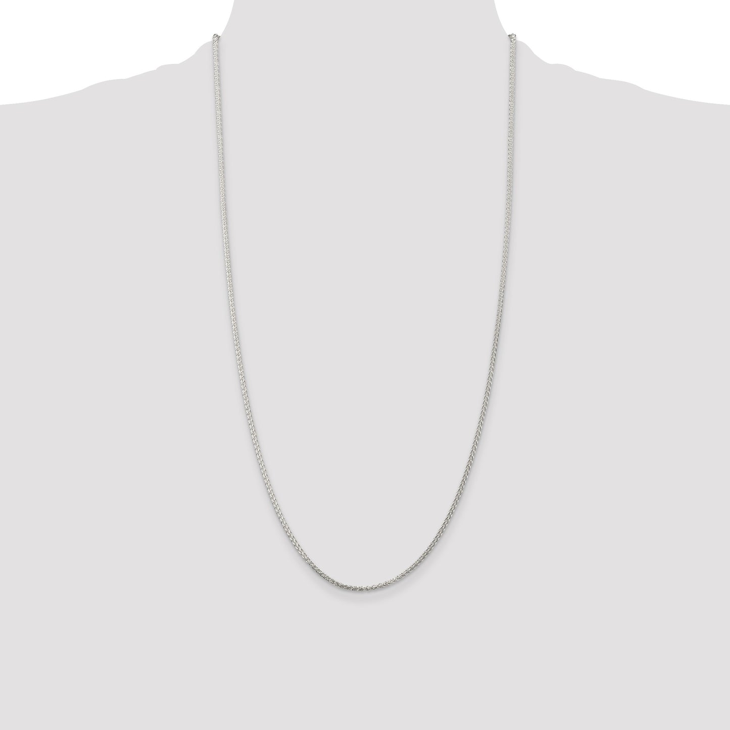 Sterling Silver 1.75mm Round Spiga Chain