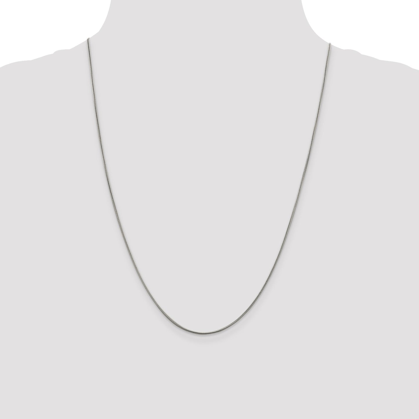 Sterling Silver .8mm Square Snake Chain