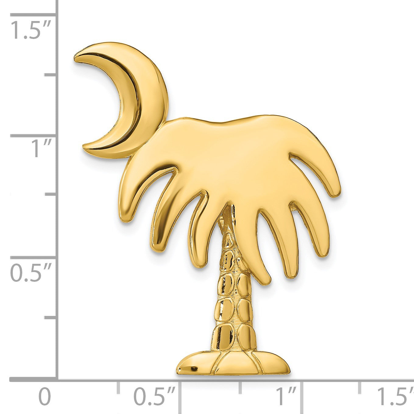 14k CHARLESTON Palmetto with Moon Omega Slide