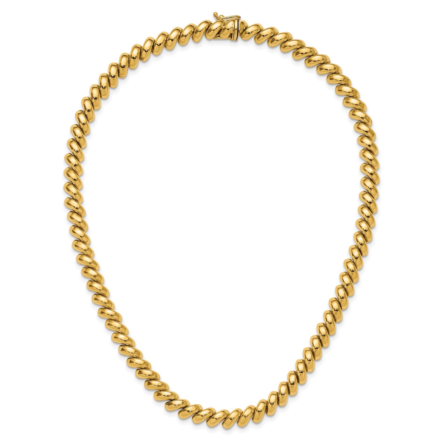 14k Polished 8mm 17 inch San Marco Necklace
