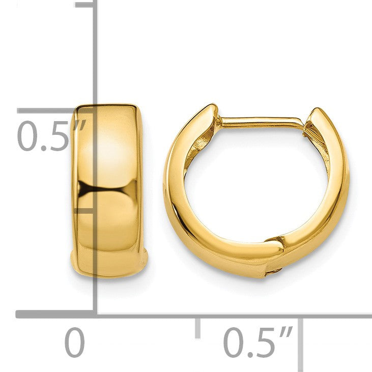 14k Hinged Hoop Earrings