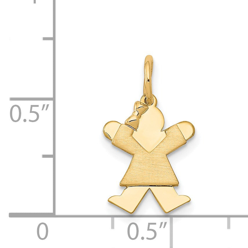 14k The Kids Mini Girl Joy Charm
