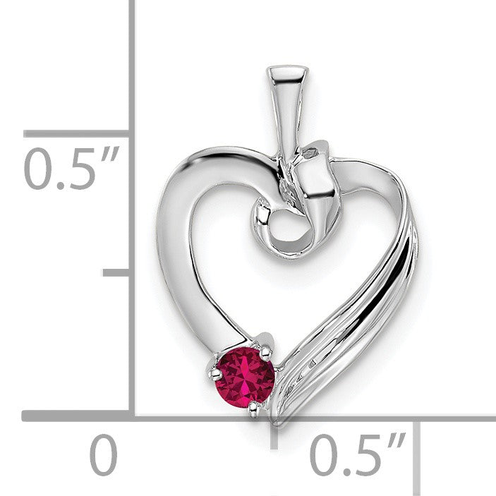 14k White Gold 1 Stone Family Pendant Mounting