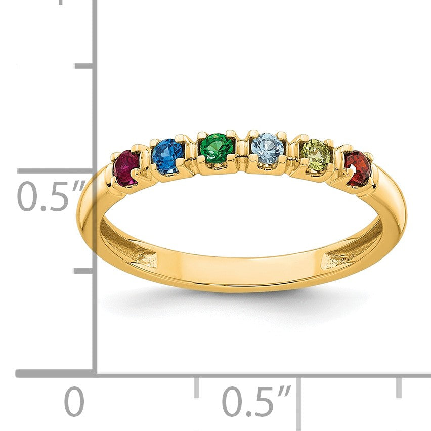 14k Yellow Gold Mother's Ring Mounting
