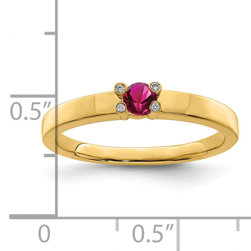 14K Family Jewelry Diamond Semi-Set Ring