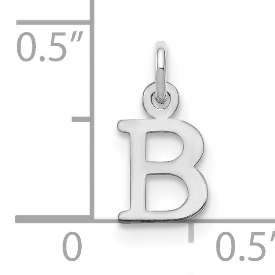 14kw Cutout Letter B Initial Pendant